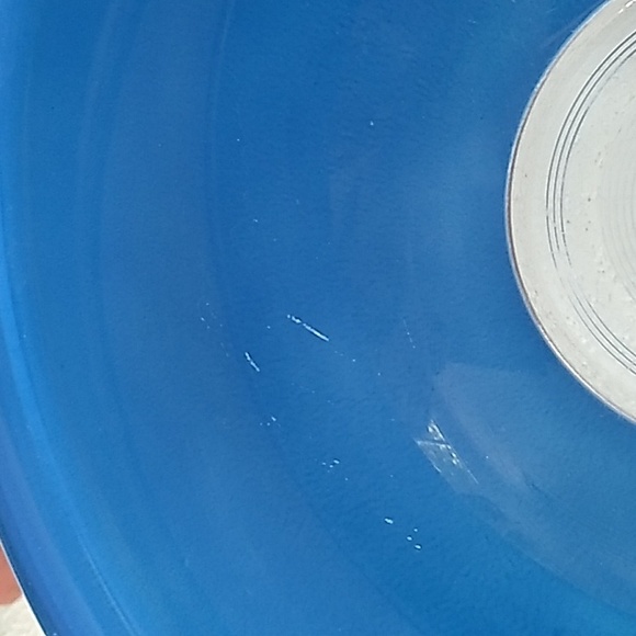 Pyrex 325 cobalt blue mixing bowl 2.5L with clear glass bottom - Picture 12 of 13